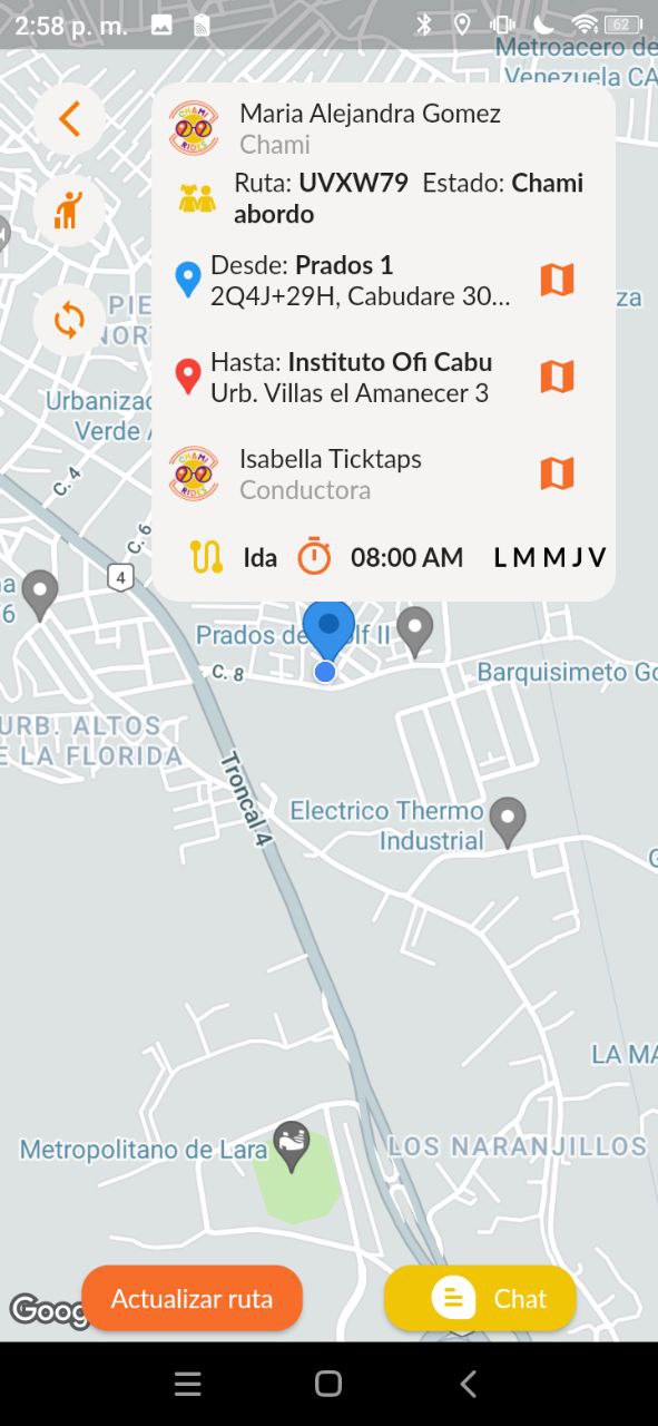 Imagen de la App Chami Rides